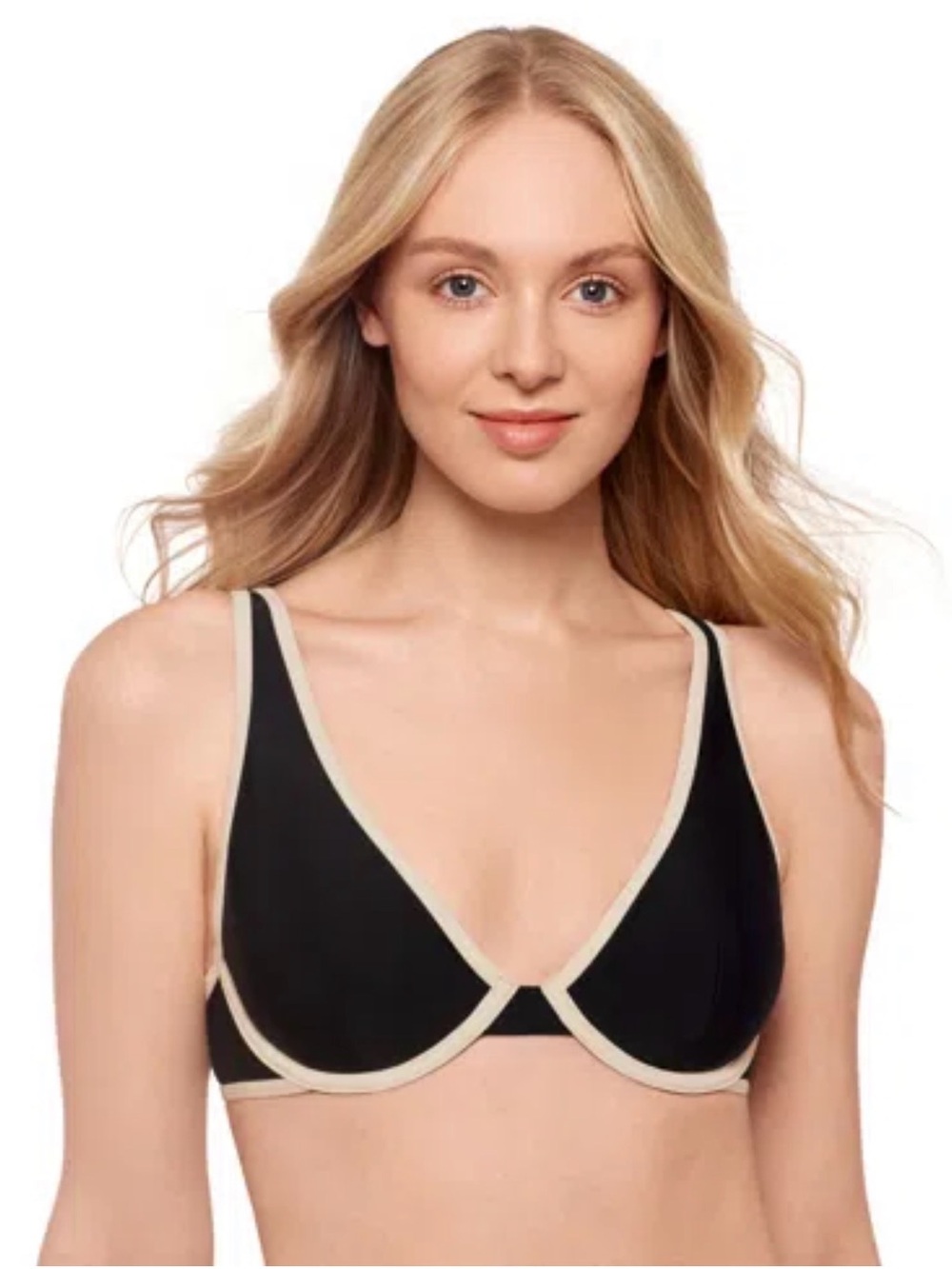 NWT Salt + Cove Black Bra with white Trim